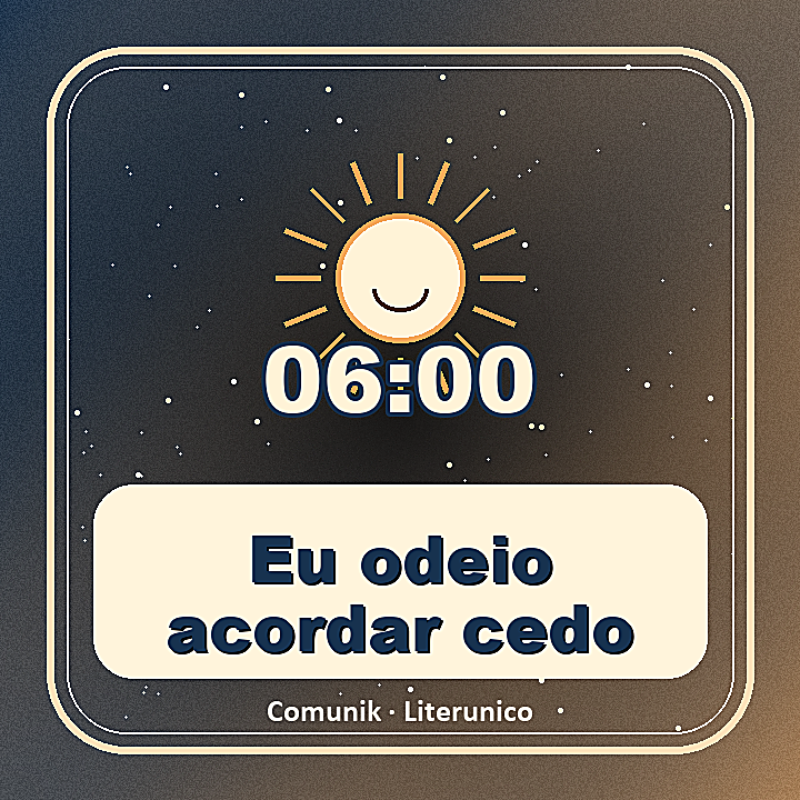 Avatar da comunidade Eu odeio acordar cedo