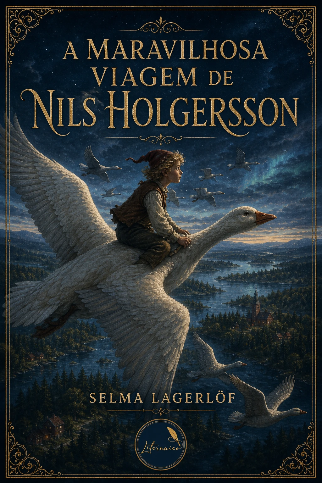 Capa de A Maravilhosa Viagem de Nils Holgersson