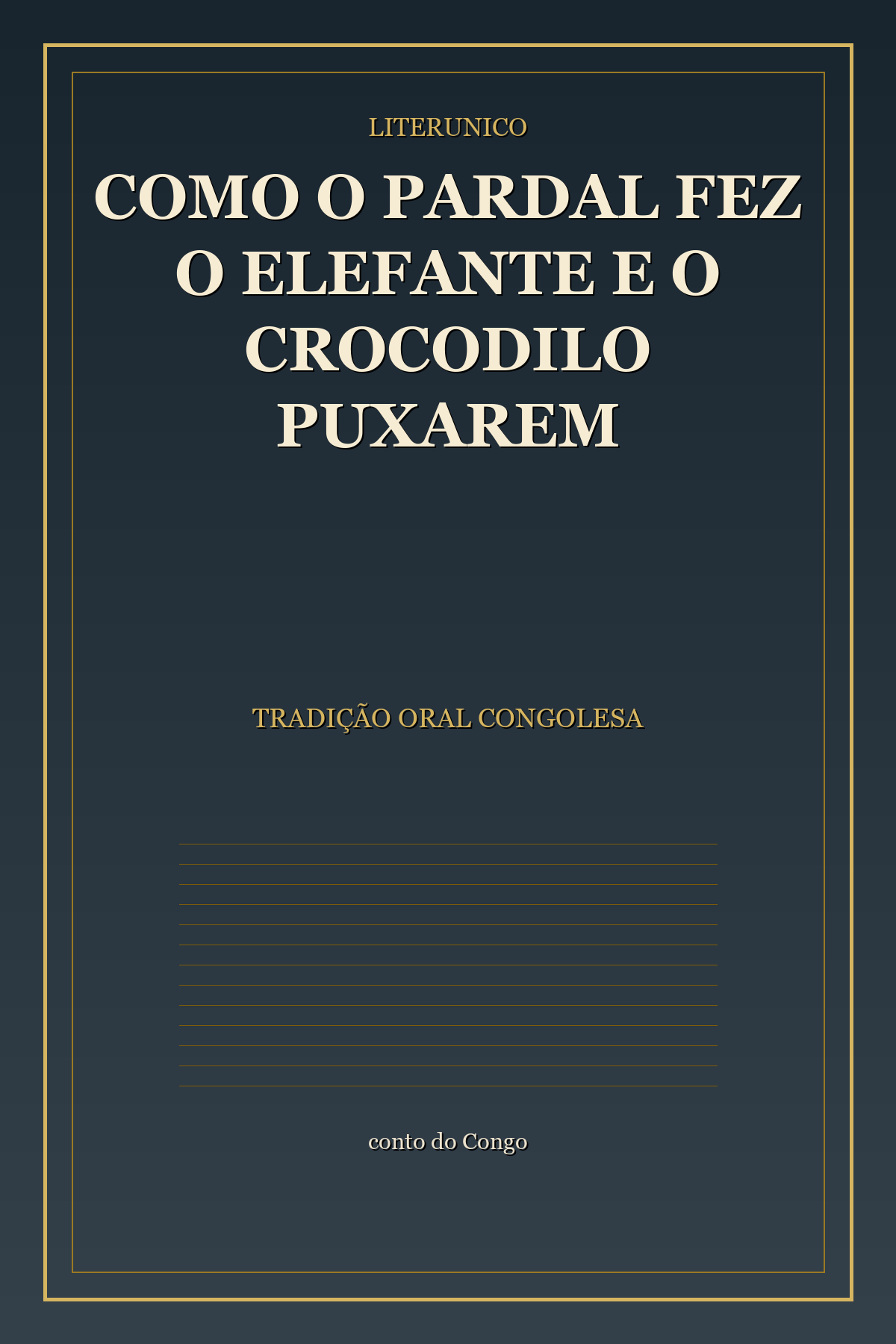 Capa de Como o Pardal Fez o Elefante e o Crocodilo Puxarem