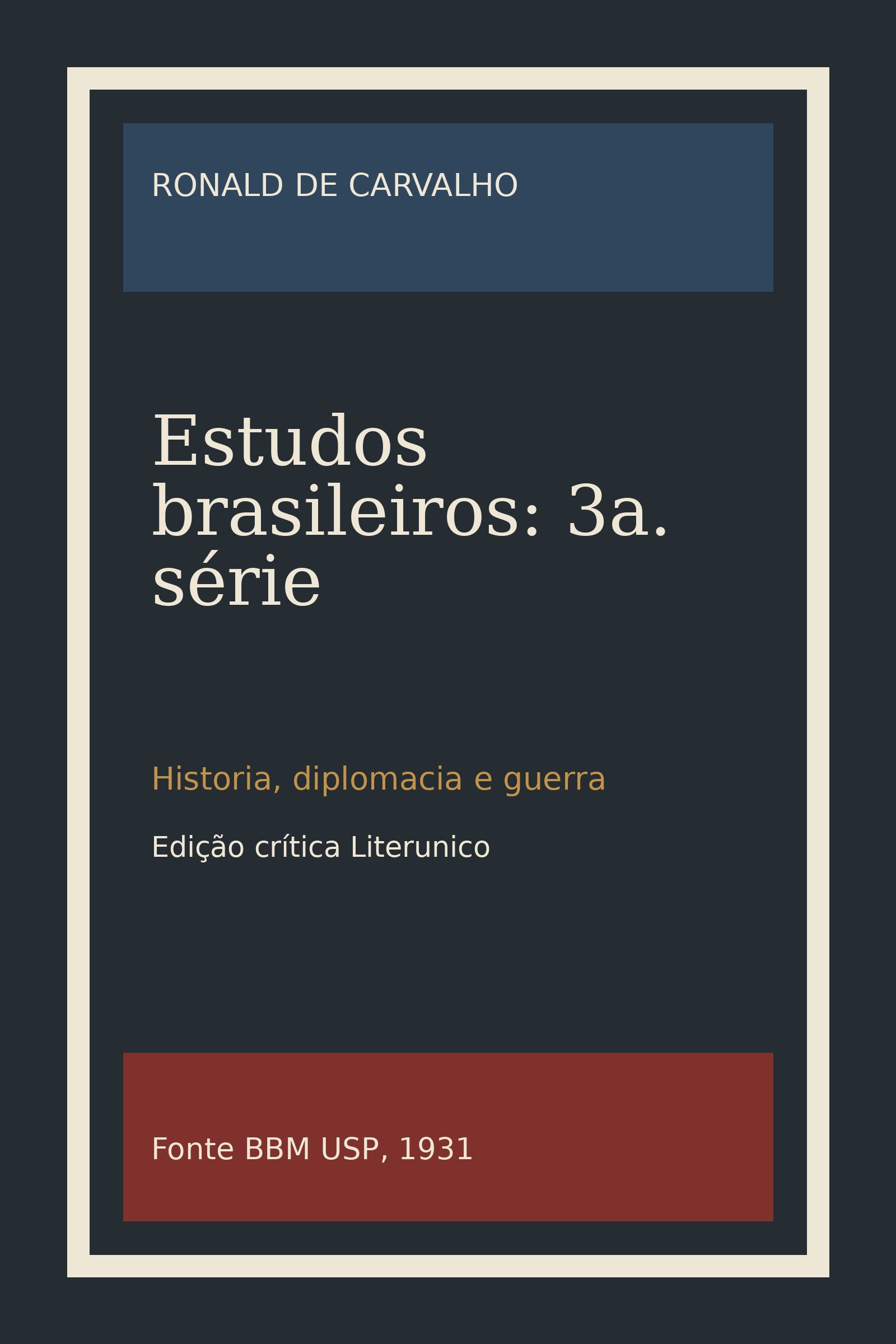Capa de Estudos brasileiros: 3a. série