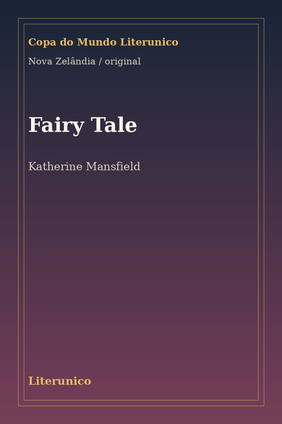 Comunidade · Fairy Tale