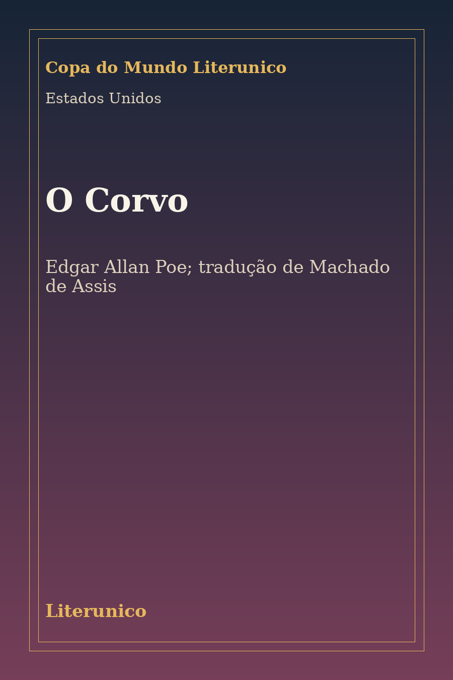 Capa frontal de O Corvo