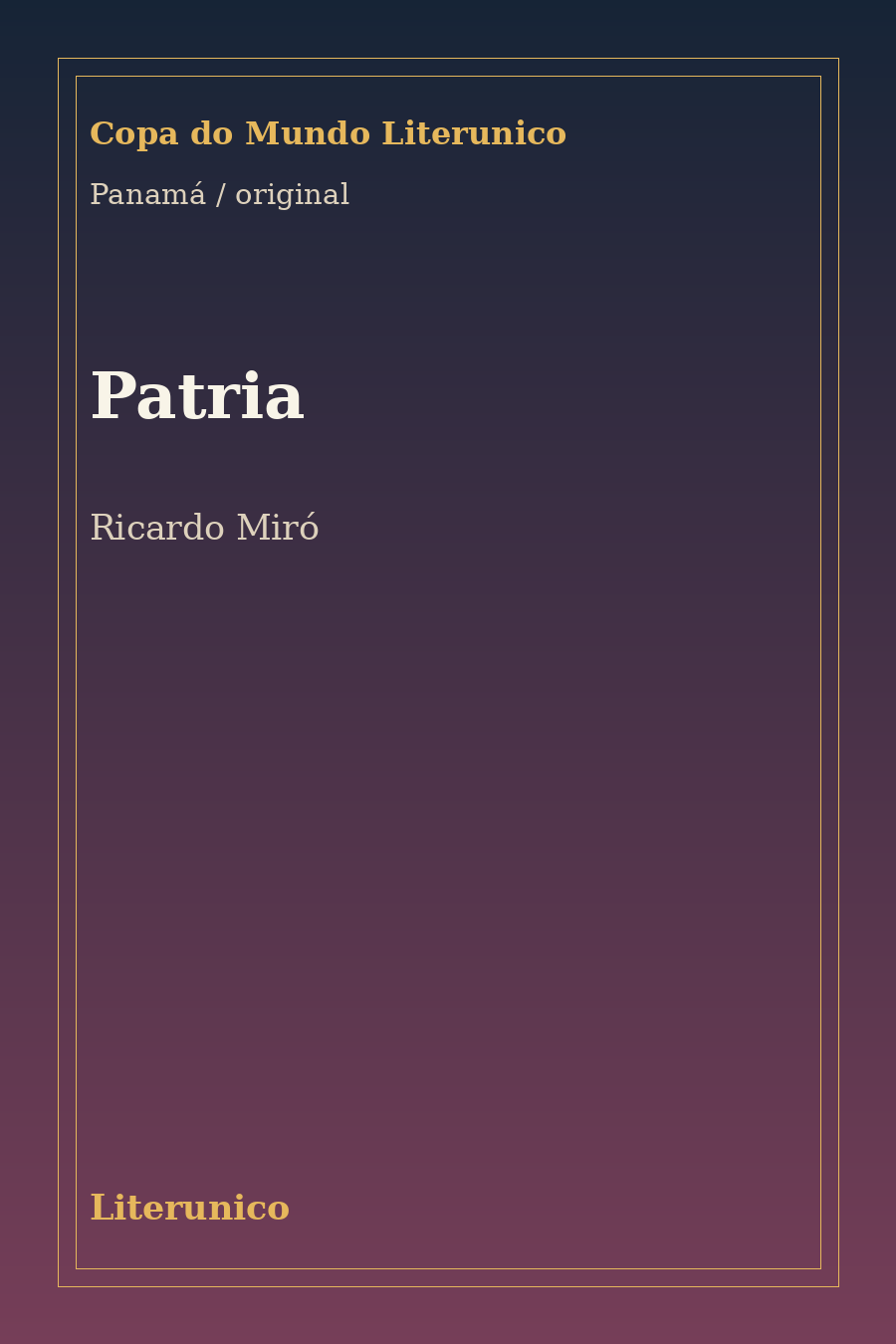 Comunidade · Patria