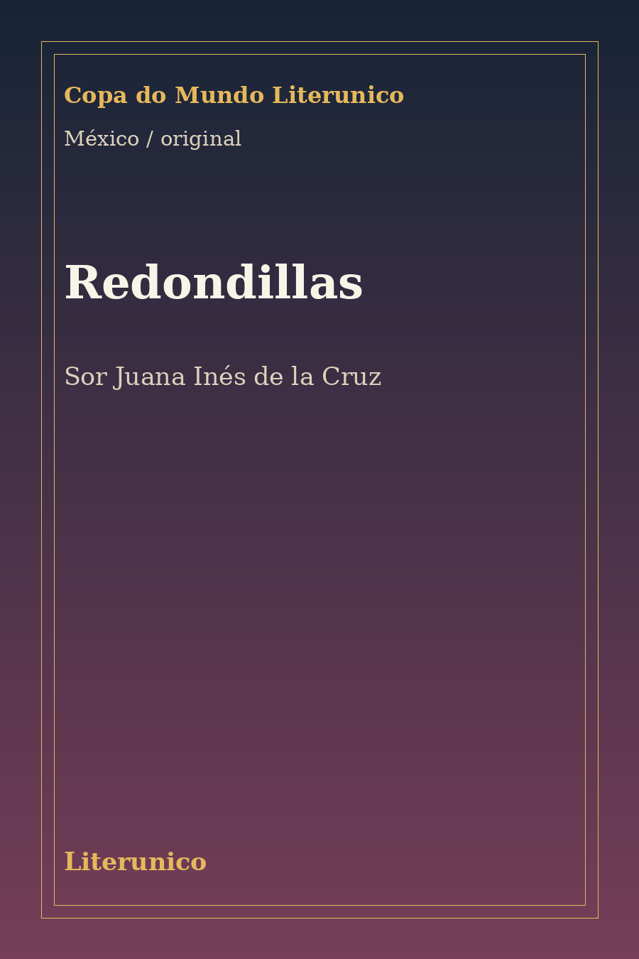 Comunidade · Redondillas
