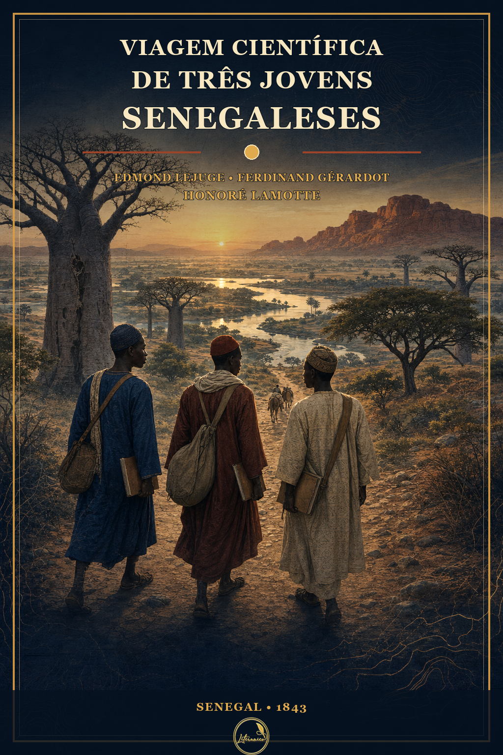 Capa de Viagem Científica de Três Jovens Senegaleses