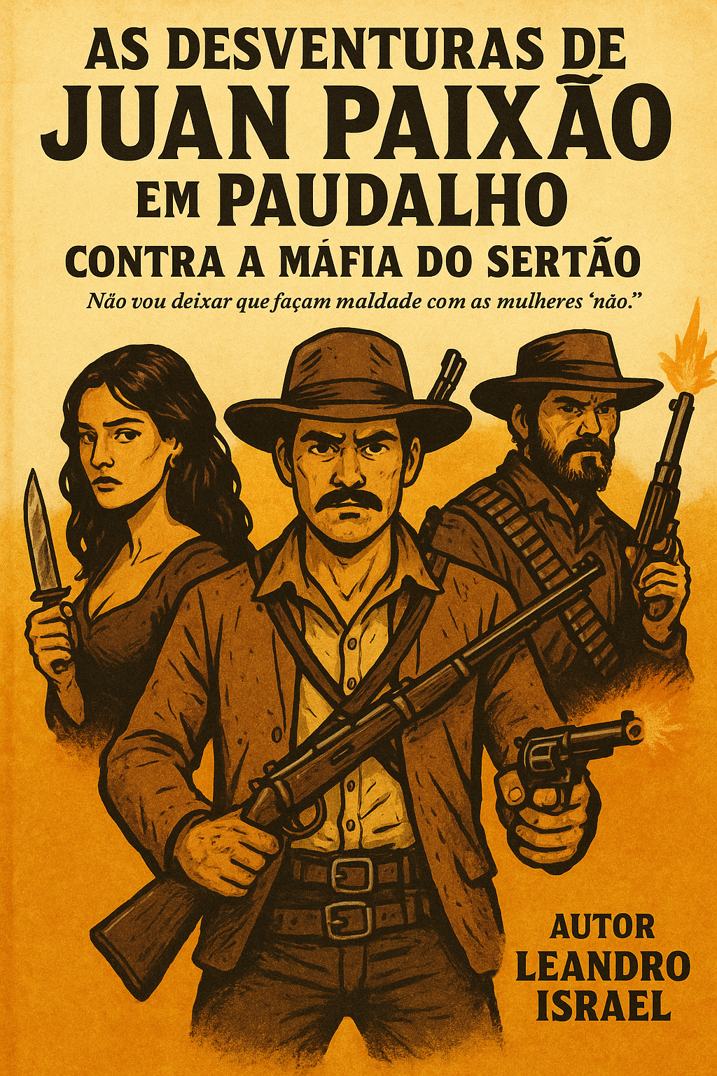 Capa de Peça teatral as desventuras de Juan Paixão em Paudalho contra a mafia do sertão