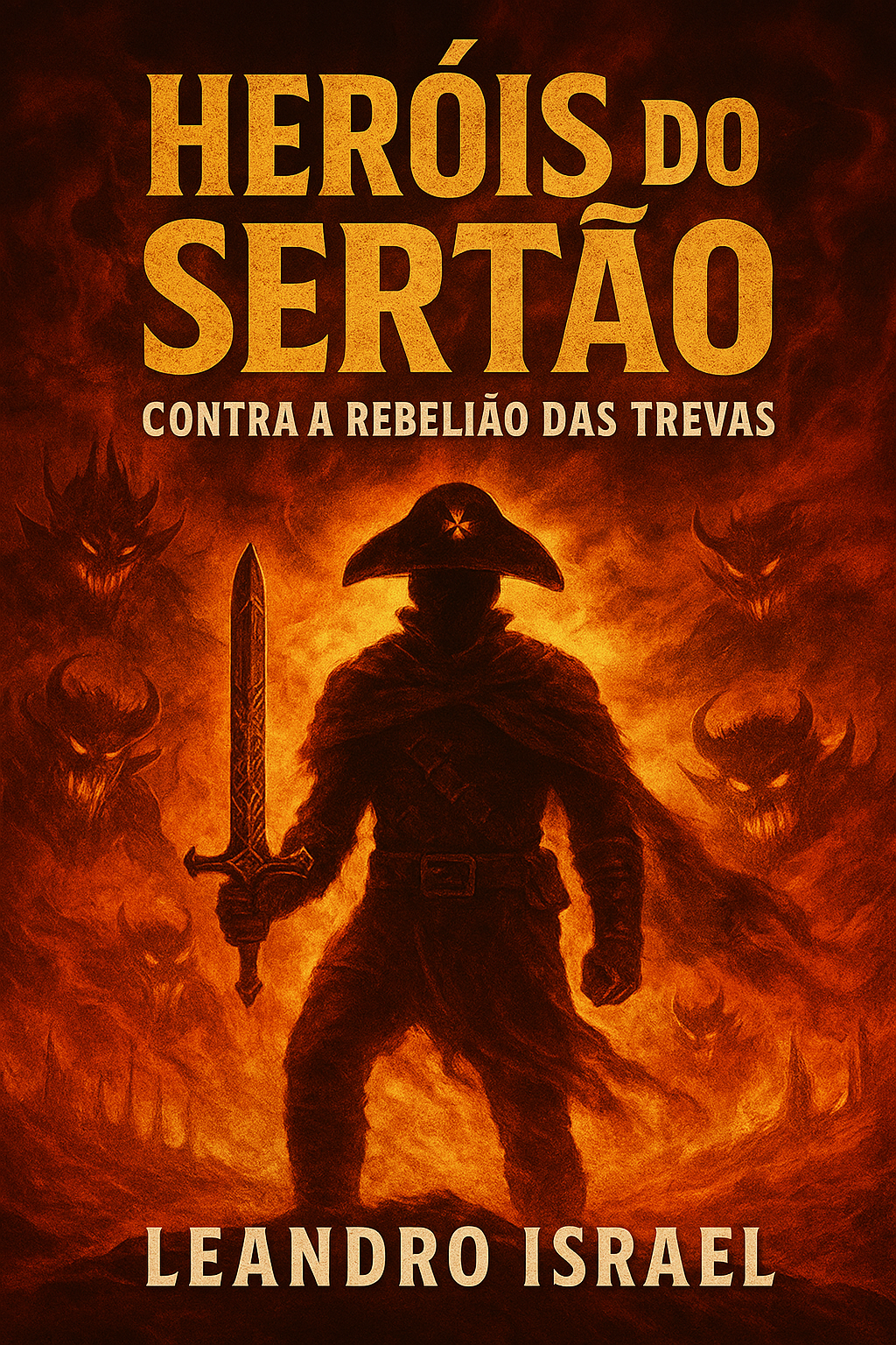 Capa de HEROIS DO SERTAO  Contra a Rebelião das  Trevas